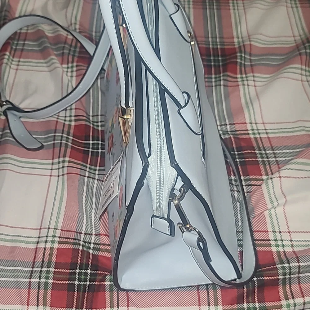 Floral Blue Handbag